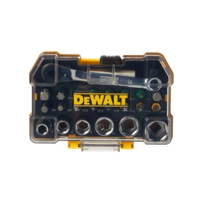 Coffret 24 pièces de vissage DEWALT - douilles et embouts 25 mm - DT71516-QZ - Photo 1/4