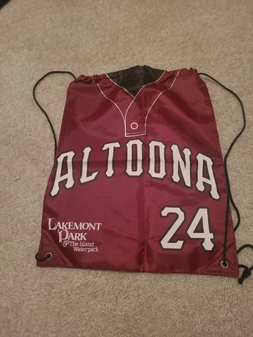 Nice Altoona Curve Pedro Alvarez #24 Drawstring Bag. Lakemont Park. SGA Cover