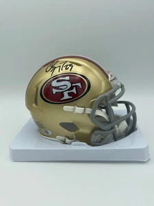 Minicasco firmado por Christian McCaffrey de los 49ers de San Francisco certificado de autenticidad holograma - Imagen 1 de 1