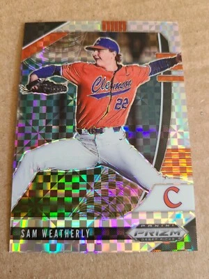 Sam Weatherly 2020 Panini Prizm Draft Picks Power Plaid 35/35 MLB Rockies - Image 1 of 4
