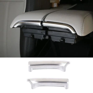 For Range Rover Evoque 2020-2023 Matte Silver Central Console Armrest Box Strip - Picture 1 of 10