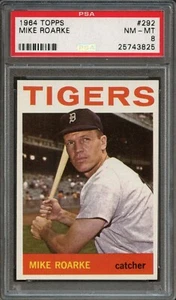 BB - 1964 Topps - #292 - Mike Roarke - PSA 8 - NM-MT - Picture 1 of 2