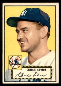 1952 Topps Charlie Silvera Rookie RC #168 Fair (pin hole) Baseball Card