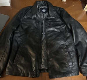 Mens Dockers Faux Leather Jacket Coat Size Small - Picture 1 of 2
