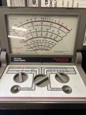 ANALIZADOR DIAGNÓSTICO SEARS CRAFTSMAN CON ESTUCHE ORIGINAL - CABLES Y MANUAL - NO PROBADO Foto 1 de 4