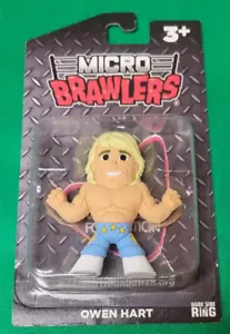 Micro Brawler Owen Hart 2021 nueva figura de lucha sellada WWE WWF - Imagen 1 de 2