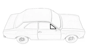 NEW For Ford Escort Mk1 Front Window Quarter Light Seal Rubber Replacement PAIR - Picture 1 of 2
