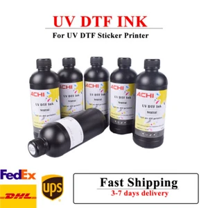 5*500ML UV DTF INK Refill For Epson Nozzle UV DTF Printer Flatbed DRUCKERINK - Picture 1 of 6