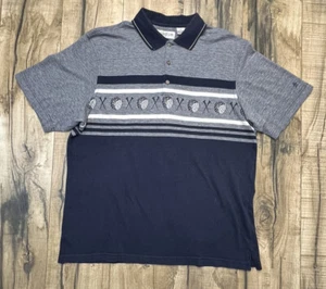 Vintage 90s Golf Balls Tees Knit Print Grand Slam Polo Shirt XL Penguin Preppy. - Picture 1 of 9