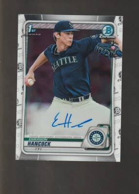 2021 BOWMAN FIRST EDITION EMERSON HANCOCK ROOKIE AUTO # CDA-EHA - Image 1 of 2