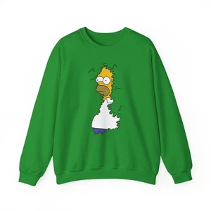 Homer Simpson Bushes Meme Crewneck Sweatshirt | Ugly Sweater Gift 13 Colors! - Picture 1 of 129