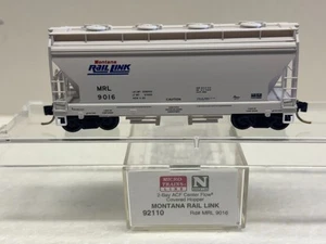 N Scale Micro Trains MTL 92110 Montana Rail Link MRL 9016 Covered Hopper - Picture 1 of 4