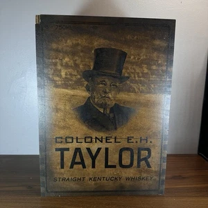 Colonel EH Taylor cassa in legno Kentucky Bourbon pubblicità display grande - Foto 1 di 11