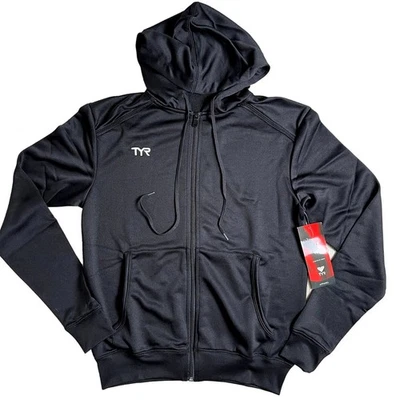 TYR Apparel Men’s Sweat Zip Hoodie Shirt - TALIN2A - Black - Size XS - $50 - Image 1 of 4