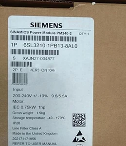 6SL3210-1PB13-8AL0 1PC NEW Siemens SINAMICS G120 INVERTER 6SL3210-1PB13-8AL0 - Picture 1 of 1
