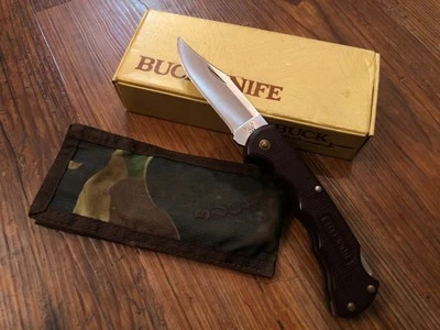 Vintage 80s Buck USA 422 Bucklite Red Lockback Folding Pocket Knife ONE DOT - Image 1 of 4