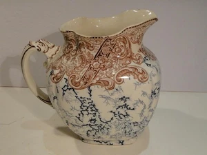 Antiker Doulton Burlsem großer viktorianischer Wandteppich Krug Krug England - Bild 1 von 6