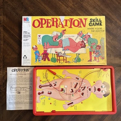 VTG Milton Bradley 1965 Operation Skill Game Doctor Rare Lights Up Buzzer Works - Image 1 of 4