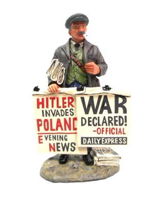 KING & COUNTRY "FIELDS OF BATTLE" FOB070 NEWSPAPER SELLER #1 POLAND-WAR!  1:30 - Image 1 of 4