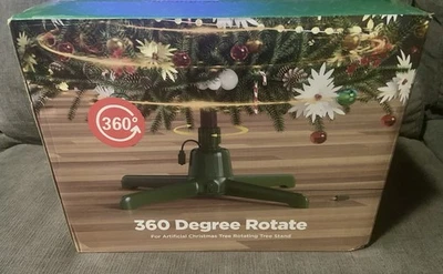 360 Degree Rotating Christmas Tree Stand, 9 Ft 120 Lb Capacity, Artificial - Image 1 of 3