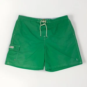 Polo Ralph Lauren Green Swim Trunks 4XB Big Men Mesh Lined Board Shorts Pony - Picture 1 of 22