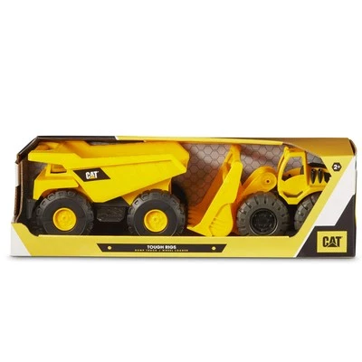 15 Inch CAT Construction Toy Dump Truck Loader Combo Super Sized for Kids - Image 1 of 4