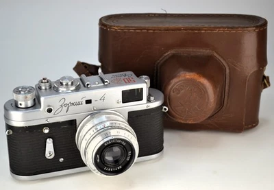 FULLY SERVICED! 1967 USSR "ZORKI 4 50-YEARS OF  SOVIET POWER" RF CAMERA - Photo 1/4