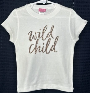 Individuelles Kleinkind-T-Shirt "Wildes Kind" mit Geparden-Druck - NEU - Bild 1 von 2