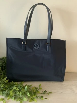 NWT TORY BURCH ELLA NYLON TOTE TORY NAVY - Image 1 of 4