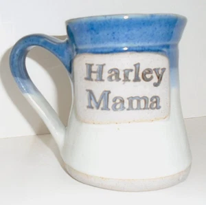 Harley Mama Keramik Ombra Dripwear Kaffee BECHER 4,5" hoch schwer - Bild 1 von 10