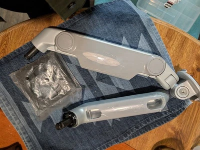 Humanscale M8.1 Monitor Arm, Silver/grey, Clamp Mount -- NO BASE - Image 1 of 4