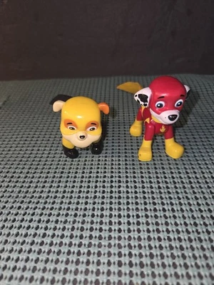 Paw Patrol Mighty Pups Super PAWs Marshall And Rubble action figures - Image 1 of 4