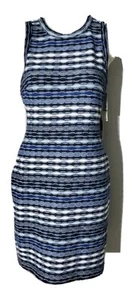 Karen Kane Knit Sheath Dress Sleeveless Size Large Midnight Blue Hues RT $139 - Picture 1 of 4