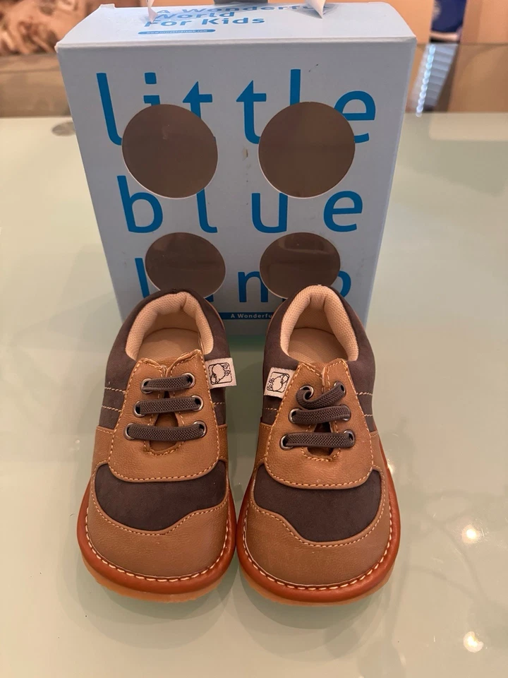 Nuevos zapatos Little Blue LamSqueaky (para bebé/niño pequeño/niños) marrón solo talla 6 Foto 1 de 4