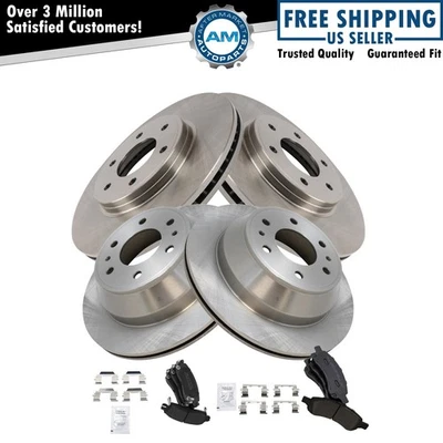 Brake Pad & Rotor Kit Fits 2006-2009 Chevrolet Trailblazer 2008-2009 Saab 9-7x - Изображение 1 из 4