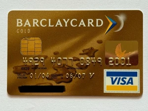 Barclaycard Gold Visa Credit Card▪️2007 Exp▪️Chip▪️UK▪️Barclays - Picture 1 of 2