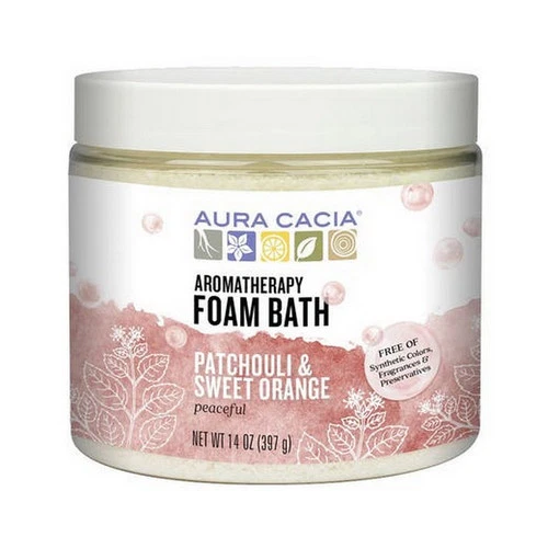Pachulí/naranja de baño de espuma de aromaterapia 14 OZ de Aura Cacia Foto 1 de 1