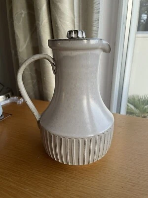 Poole Pottery Vintage Stoneware Pampas Coffee Pot 22cm H - Image 1 of 4