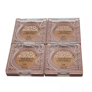 4 Pack L'Oréal Paris Gold Mirage Shimmering Eye Shadow 04 Tiger's Eye - Picture 1 of 10