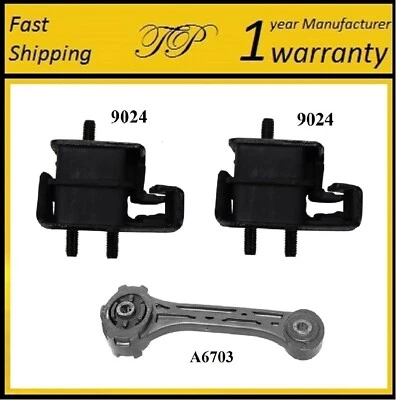 3 PIEZAS MONTAJE MOTOR DELANTERO PARA 1993-1997 Subaru Impreza 1.8L Foto 1 de 4