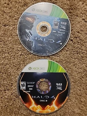 Halo 4 2 Disc X-box 360 Disc Only Cleaned, Tested, Working - Image 1 of 2