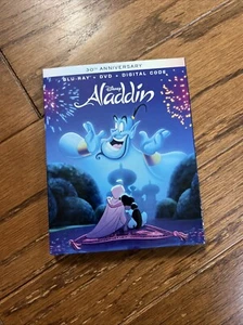 Aladdin 30th Anniversary Edition Blu-ray + DVD + Digital Code w/ slipcover - Picture 1 of 5