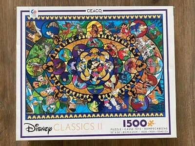 Rompecabezas de vitrales Disney Classics II 1500 piezas de Ceaco  Foto 1 de 4