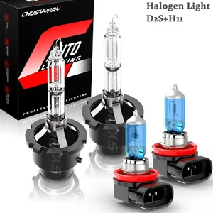 4PCS Combo D2S H11 HID Headlight Fog Light Bulbs For Mazda 3 2010 2011 - 2016 - Picture 1 of 16