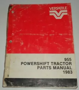 Versatile 955 Powershift Tractor Parts Catalog Manual Book Original! 1983 74749 - Bild 1 von 3