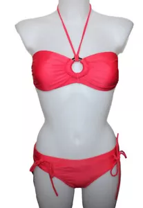 PROTEST BIKINI SET DAMEN ROT REGULAR FIT BANDEAU TOP Gr. M 38 CUP B NEU - Bild 1 von 5