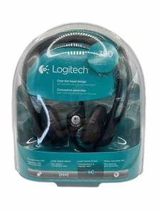 Logitech H390 USB Wired Computer Headset Noise Canceling Microphone Black - Picture 1 of 2