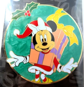 Disney Pin Pink ala Mode 3" Holiday Minnie Mouse LE 300 - Picture 1 of 3