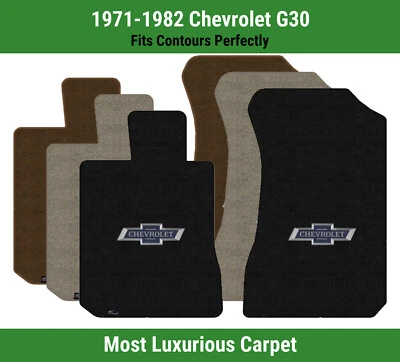 Alfombrillas delanteras Lloyd Luxe para Chevrolet G30 71-82 con logotipo de pajarita centenario Foto 1 de 4