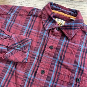 Resistol Double R Button Up Hemd Herren Large rot blau kariert langarm - Bild 1 von 7